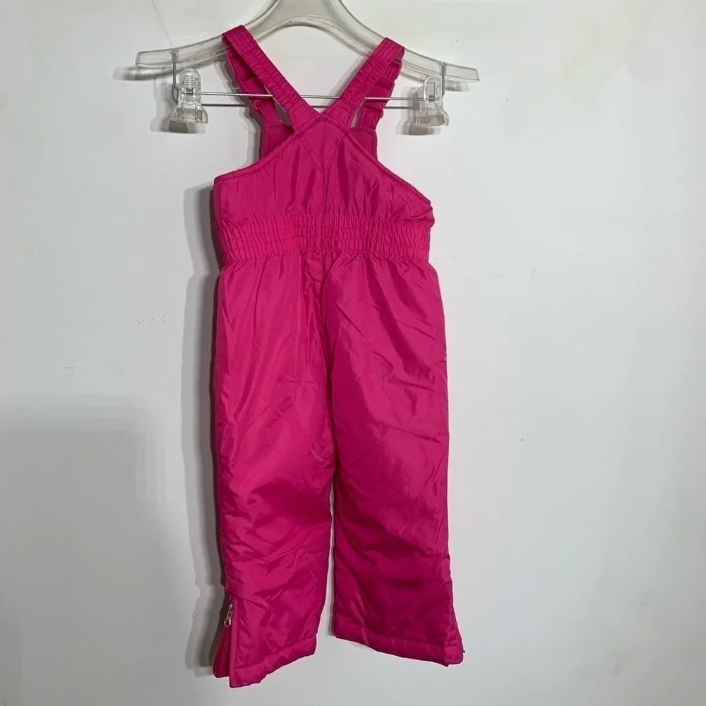 Faded glory 2T hot pink girls overall snowsuit winter outerwear Miami pink